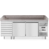  Stół chłodniczy do pizzy 2-drzwiowy z 7 szufladami blat granitowy szer. 202cm - Hendi 232842 - zdj. dodatkowe 1