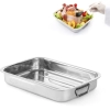  Brytfanna stalowa nierdzewna do pieczenia w piekarniku 430x310x60mm - Hendi 508527 - zdj. dodatkowe 1