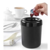  Śmietniczka stołowa lub pojemnik na sztućce z tworzywa czarny śr. 130mm - Hendi 421574 - zdj. dodatkowe 2