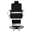  Profesjonalny fotel fryzjerski barberski z podnóżkiem obrotowy LUXURIA Physa czarny - zdj. dodatkowe 3