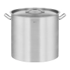  Garnek gastronomiczny z pokrywką stalowy nierdzewny do kuchenki indukcyjnej 71 L - zdj. dodatkowe 1