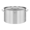  Garnek gastronomiczny z pokrywką stalowy nierdzewny do kuchenki indukcyjnej 32 L - zdj. dodatkowe 1