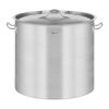  Garnek gastronomiczny z pokrywką stalowy nierdzewny do kuchenki indukcyjnej 21 L - zdj. dodatkowe 1