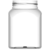  Słoik kwadratowy z pokrywką gwint 63/485 transparentny 500ml - zdj. dodatkowe 1