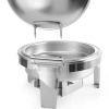  Podgrzewacz do potraw na pastę świeczki stal satynowana OKRĄGŁY - zdj. dodatkowe 7
