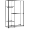  Regał druciany na ubrania do garderoby szatni 4 półki 3 wieszaki 119 x 45 x 179.5 cm do 270 kg - zdj. dodatkowe 1