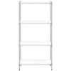  Regał warsztatowy chromowany druciany 4 półki + 4 maty do 1 t 1000 kg 90x45x180 cm - zdj. dodatkowe 4