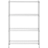  Regał warsztatowy chromowany 4 półki ażurowe do 1 t 1000 kg 120x45x180 cm - zdj. dodatkowe 4
