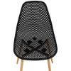  Krzesło skandynawskie plastikowe ażurowe ze stalowymi nogami do 150 kg 4 szt. czarne - zdj. dodatkowe 4