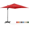  Parasol ogrodowy boczny na wysięgniku kwadratowy 250 x 250 cm czerwony - zdj. dodatkowe 1