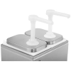  Dyspenser dozownik podwójny do sosów z pompką ze stali nierdzewnej 2 x 2 l - zdj. dodatkowe 2