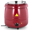  Kociołek termos na zupę elektryczny ze stali nierdzewnej cool-touch 400 W 10 l 35-80C czerwony - zdj. dodatkowe 1