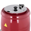  Kociołek termos na zupę elektryczny ze stali nierdzewnej cool-touch 400 W 10 l 35-80C czerwony - zdj. dodatkowe 4