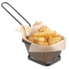  Koszyk do serwowania smażonych przekąsek frytek z uchwytem czarny 105x90x60 mm - Hendi 425671 - zdj. dodatkowe 3