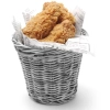  Koszyk do serwowania smażonych przekąsek szary melanżowy śr. 130x110 mm - Hendi 426043 - zdj. dodatkowe 2