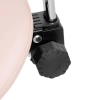  Krzesło kosmetyczne siodłowe z oparciem obrotowe regulowane MANNHEIM POWDER PINK różowe - zdj. dodatkowe 2