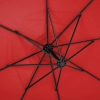  Parasol ogrodowy na wysięgniku okrągły uchylny śr. 300 cm czerwony - zdj. dodatkowe 7