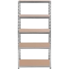  Regał magazynowy metalowy 5 półek 875 kg 90 x 60 x 180 cm szary - zdj. dodatkowe 4