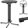 Stół stolik barowy okrągły wysoki składany śr. 70 cm wys. 110 cm czarny