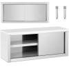 Szafa ścienna gastronomiczna z drzwiami przesuwanymi STAL 150 kg 120 x 40 x 50 cm