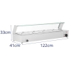  Bemar podgrzewacz do potraw bufet grzewczy z osłoną 4 x GN 1/2 2000 W - zdj. dodatkowe 6