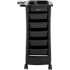  Wózek pomocnik fryzjerski z uchwytem na suszarkę 5 szuflad półka 485 x 380 mm - zdj. dodatkowe 5