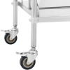  Wózek laboratoryjny zabiegowy STAL 2 półki 2 uchwyty 55 x 39 x 87 cm - zdj. dodatkowe 2