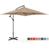  Parasol ogrodowy na wysięgniku kwadratowy 250 x 250 cm szarobrązowy - zdj. dodatkowe 1
