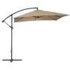  Parasol ogrodowy na wysięgniku kwadratowy 250 x 250 cm szarobrązowy - zdj. dodatkowe 5