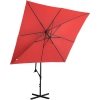  Parasol ogrodowy na wysięgniku kwadratowy 250 x 250 cm czerwony - zdj. dodatkowe 6