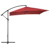  Parasol ogrodowy na wysięgniku kwadratowy 250 x 250 cm bordowy - zdj. dodatkowe 5
