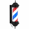  Słupek szyld fryzjerski barberski barber pole obrotowy podświetlany 38 cm - czarny - zdj. dodatkowe 1