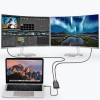  Adapter rozdzielacz USB Typ C Thunderbolt 3 czarny - zdj. dodatkowe 2