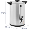  Zaparzacz do kawy herbaty z kranem 20 l 1650 W srebrny - zdj. dodatkowe 6