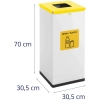  Kosz pojemnik do segregacji sortowania śmieci odpadów 60 l - metal plastik - zdj. dodatkowe 6