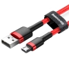  Wytrzymały elastyczny kabel przewód USB microUSB 1.5A 2M czerwony - zdj. dodatkowe 8