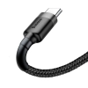  Wytrzymały elastyczny kabel przewód USB USB-C QC3.0 3A 1M czarno-szary - zdj. dodatkowe 1