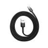  Wytrzymały elastyczny kabel przewód USB USB-C QC3.0 3A 1M czarno-szary - zdj. dodatkowe 8