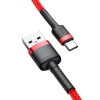 Wytrzymały elastyczny kabel przewód USB USB-C QC3.0 2A 2M czerwony - zdj. dodatkowe 6