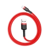  Wytrzymały elastyczny kabel przewód USB Iphone Iphone Lightning QC3.0 2.4A 0.5M czerwony - zdj. dodatkowe 5