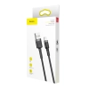  Wytrzymały elastyczny kabel przewód USB Iphone Lightning QC3.0 2.4A 0.5M czarno-szary - zdj. dodatkowe 8