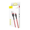  Wytrzymały elastyczny kabel przewód USB Iphone Lightning QC3.0 2.4A 1M czerwony - zdj. dodatkowe 8