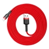  Wytrzymały elastyczny kabel przewód USB Iphone Lightning QC3.0 1.5A 2M czerwony - zdj. dodatkowe 5
