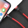  Wytrzymały elastyczny kabel przewód USB Iphone Lightning QC3.0 1.5A 2M czerwony - zdj. dodatkowe 6