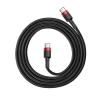  Wytrzymały elastyczny kabel przewód USB-C PD PD 2.0 60W 20V 3A QC3.0 1M czarny-czerwony - zdj. dodatkowe 3