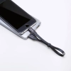  Płaski kabel przewód USB Iphone Lightning z uchwytem 2A 23CM czarny - zdj. dodatkowe 5