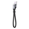 Simple płaski kabel przewód USB USB-C 5A 40W Quick Charge 3.0 QC 3.0 23cm szary - zdj. dodatkowe 2