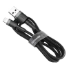  Wytrzymały nylonowy kabel przewód USB Iphone Lightning QC3.0 2A 3M czarno-szary - zdj. dodatkowe 4