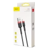  Wytrzymały nylonowy kabel przewód USB Iphone Lightning QC3.0 2A 3M czarno-czerwony - zdj. dodatkowe 8