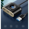  Adapter przejściówka HUB 4w1 USB Adapter USB3.0 TO USB3.0*1+USB2.0*3 1m Black - zdj. dodatkowe 7